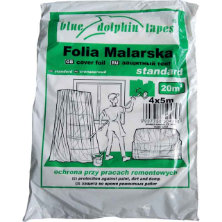 Zakrývací fólie š. 4m x 5m STANDARD