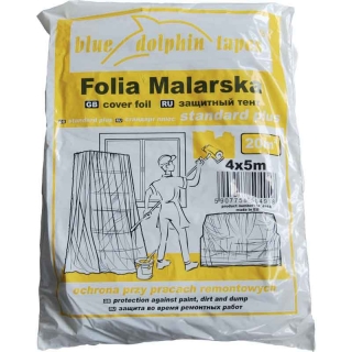 Zakrývací fólie š. 4m x 5m STANDARD PLUS