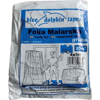 Zakrývací fólie š. 4m x 5m SILNÁ