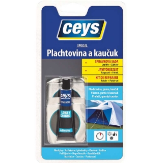 PLACHTOVINA A KAUČUK 7 ml + 4 záplaty